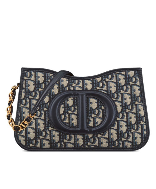 Christian Dior CD Signature Hobo Mini Bag Dark Blue